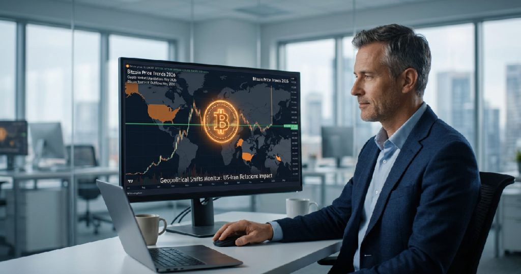 Bitcoin price stabilizes near $77,000 as market monitors geopolitical shifts