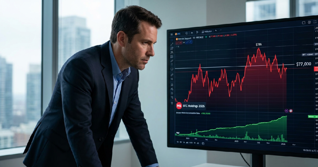 Bitcoin Consolidates After $78K Peak as Whales Accumulate During Futures-Led Selloff