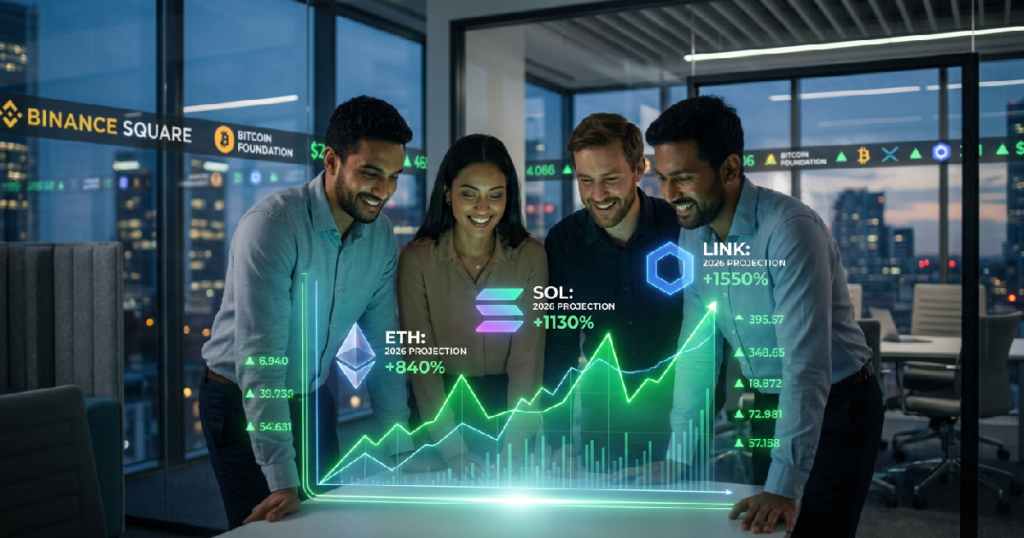 Market analysts predict Ethereum, Solana, Chainlink for 10x-100x growth by 2026 Market analysts predict Ethereum, Solana, Chainlink for 10x-100x growth by 2026