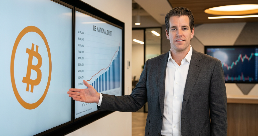 Cameron Winklevoss reveals 39 trillion reasons to buy Bitcoin as debt climbs