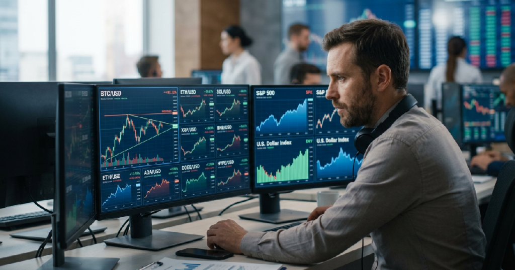 Bitcoin Faces Technical Resistance as S&P 500 and DXY Shift Market Momentum