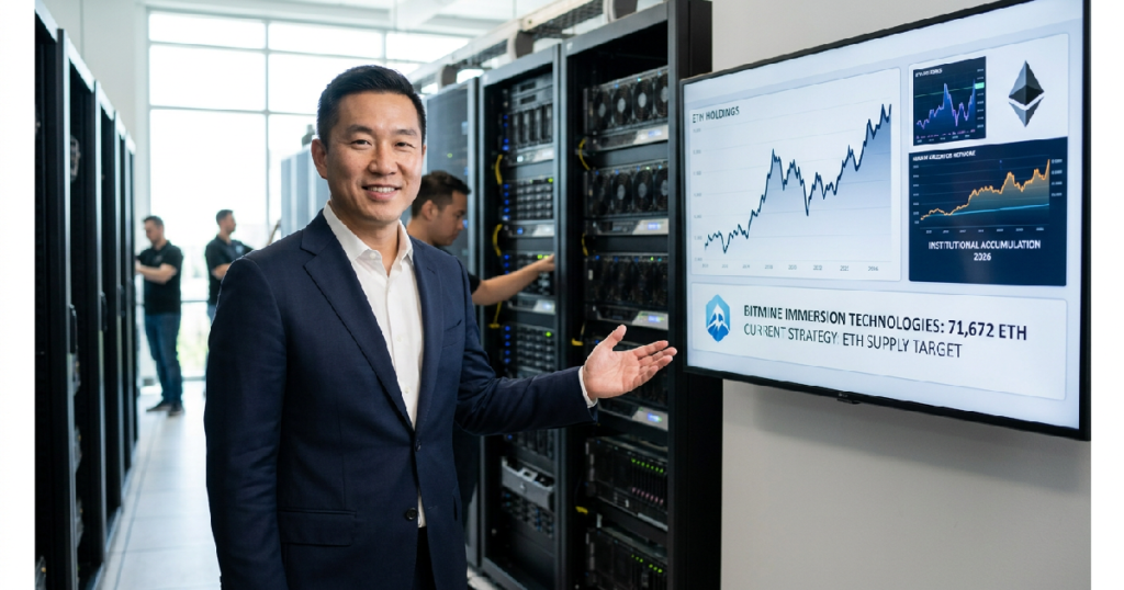 Bitmine Acquires 71,672 ETH as Chairman Tom Lee Targets 5% of Supply