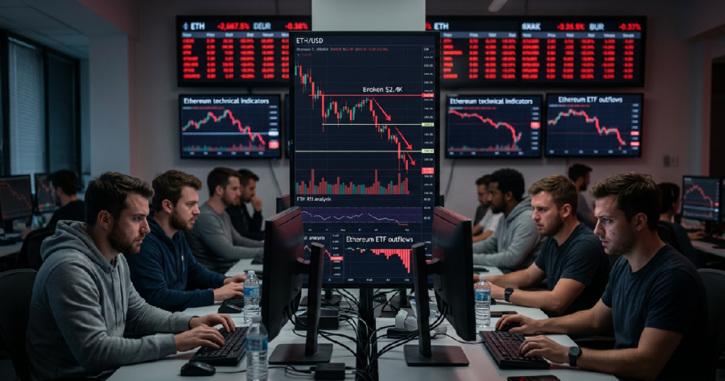 Ethereum Price Analysis: Deeper Drop Looms After $2.4K Rejection and Support Breaks