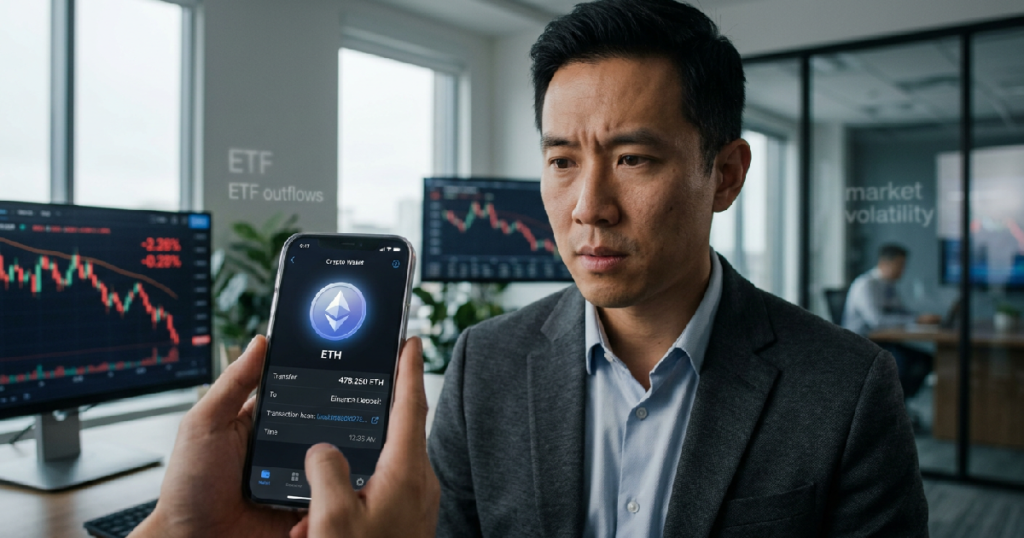 Garrett Jin-Linked Wallet Moves Massive Ether Amount to Binance Amid ETF Outflows