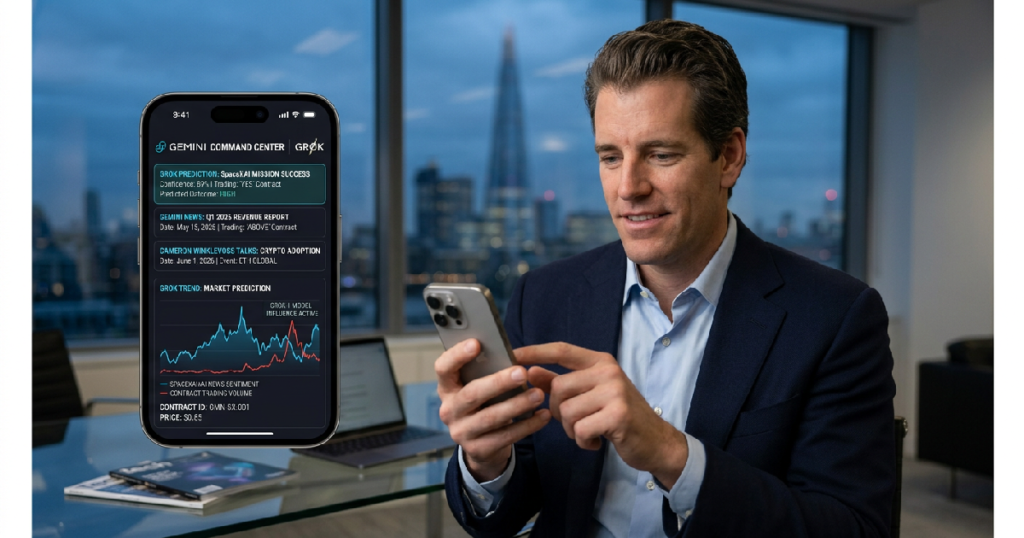 Gemini launches AI prediction market feed with SpaceXAI's Grok model