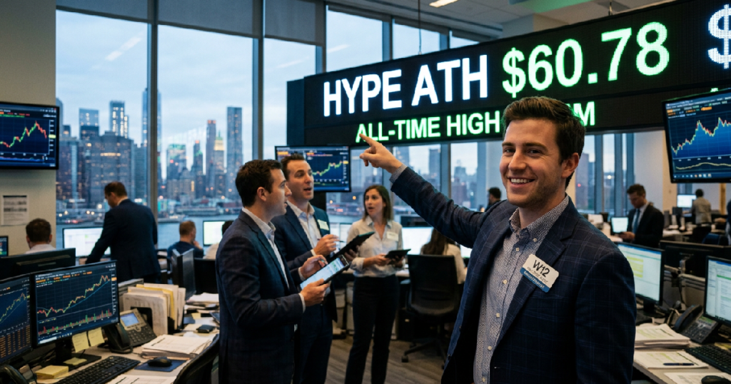 HYPE Token Hits New Record High Over $60 as Wall Street Inflows Accelerate