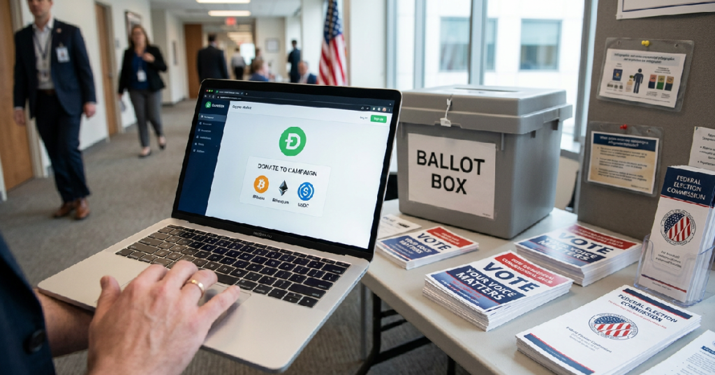 Federal Election Commission allowed crypto donations in 2014, requiring disclosure