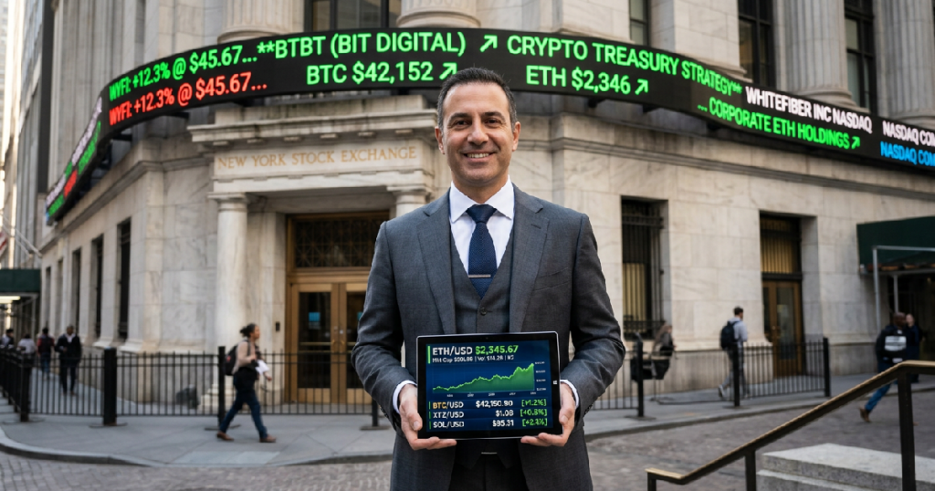 Sam Tabar announces Bit Digital, Inc. buys 8,568 Ethereum for $20 million