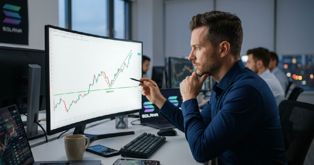 Solana Retreats Slightly as Analysts Forecast Impending Breakout