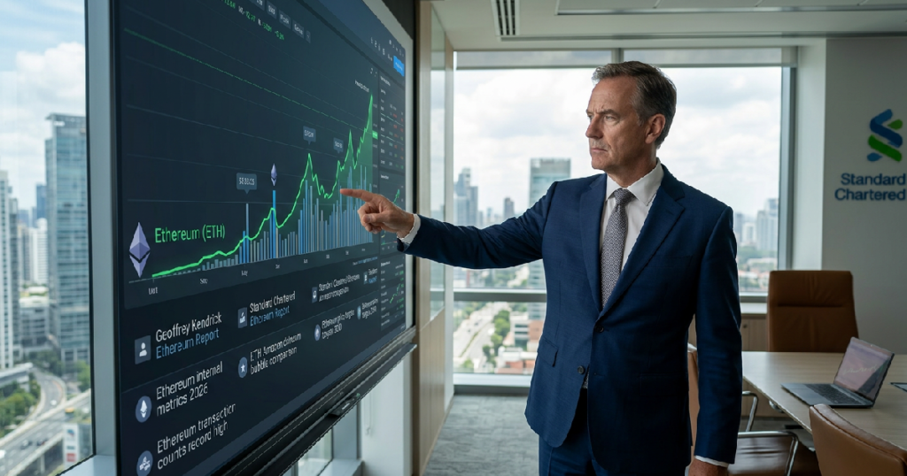 Geoffrey Kendrick likens Ethereum to Amazon during dot-com bust, targets $4,000 by 2026 Geoffrey Kendrick likens Ethereum to Amazon during dot-com bust, targets $4,000 by 2026