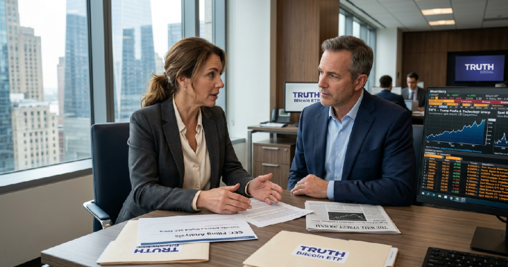 Trump Media’s Truth Social Withdraws Bitcoin ETF Filings Amid Market Competition