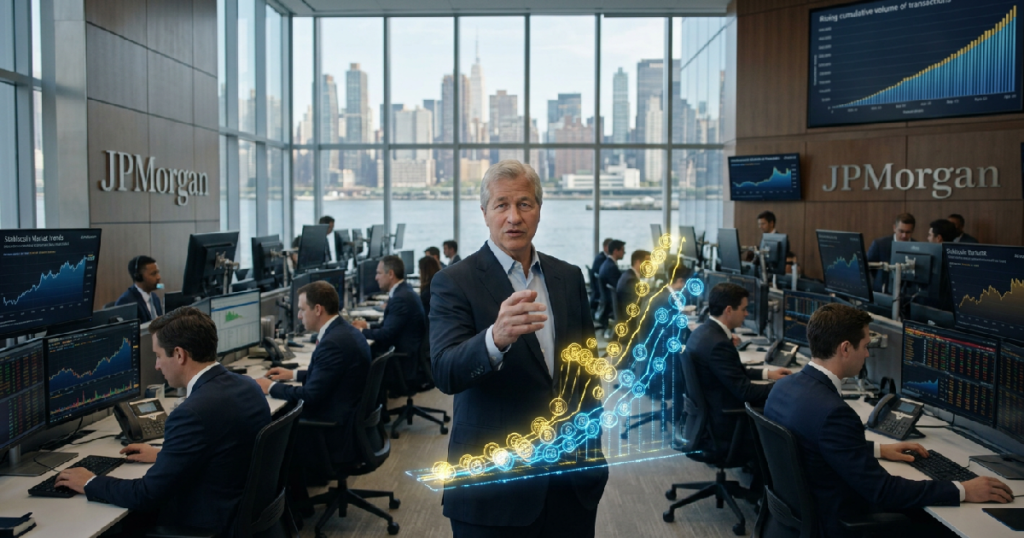 Jamie Dimon's JPMorgan Chase processed over $3 trillion in tokenized investments