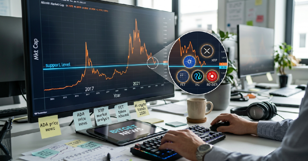 Altcoin market cap revisits 2017, 2021 bull run support level