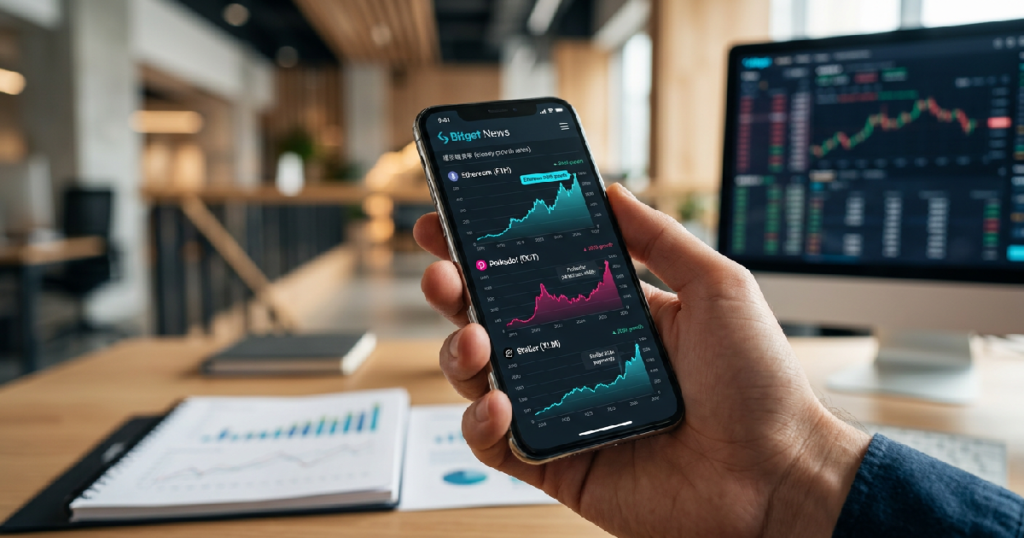 Bitget News names Ethereum, Polkadot, Stellar as top growth altcoins