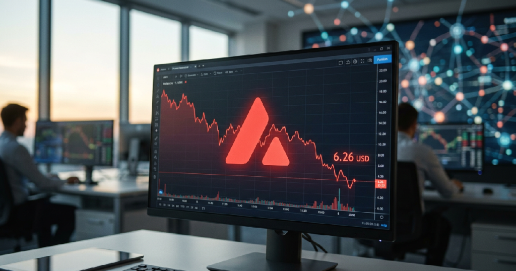 Avalanche drops 14% to $6.26 despite increased whale activity