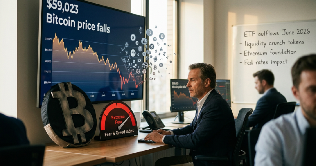 Bitcoin price falls to $59,023 as market loses $1 billion in liquidations