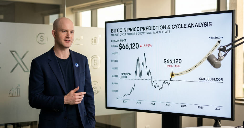 Brian Armstrong suggests BTC reached price floor around $60,000 mark
