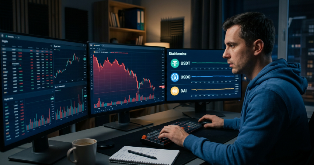 Bitcoin dominance falls to 58.5% as investors shift to stablecoins