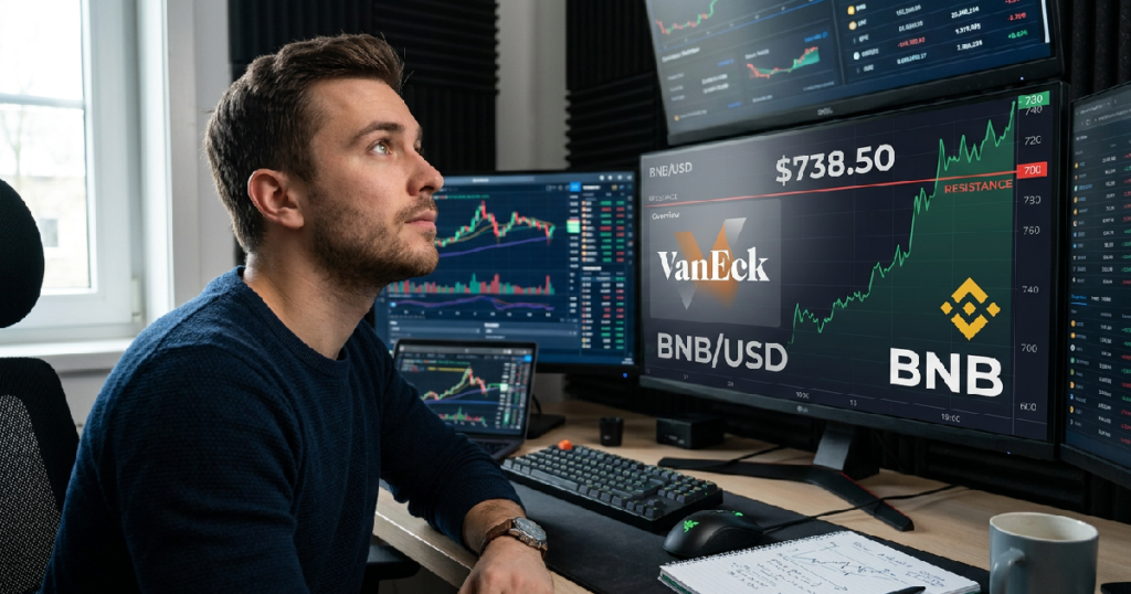 Binance Coin breaks $700 resistance, reaches $740 intraday high