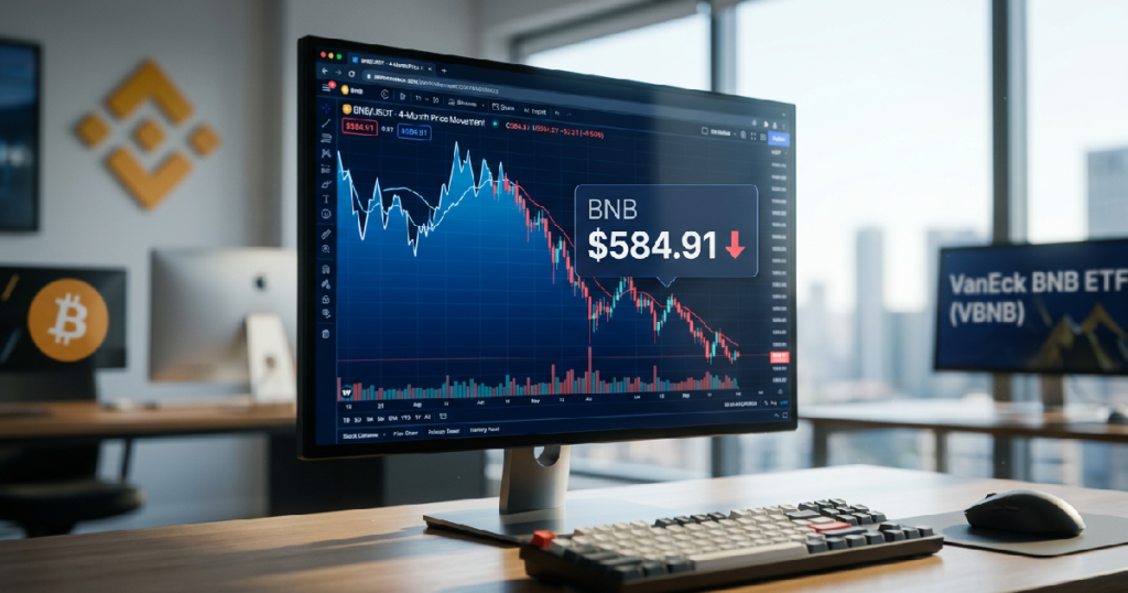 Binance Coin plummets to $584.91 as Bitcoin decline weighs on market Binance Coin plummets to $584.91 as Bitcoin decline weighs on market