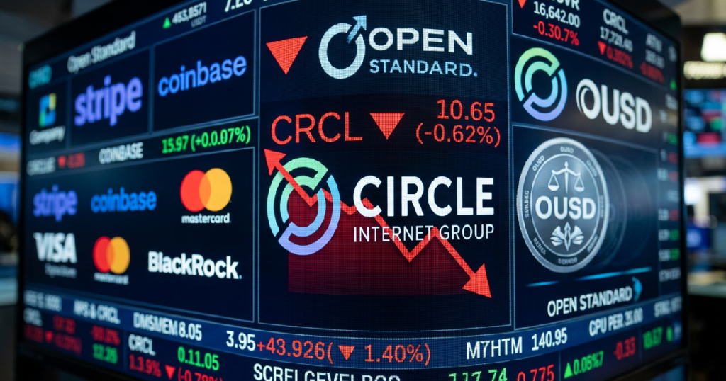 Circle Internet Group shares fall 13% after Open Standard unveils new stablecoin