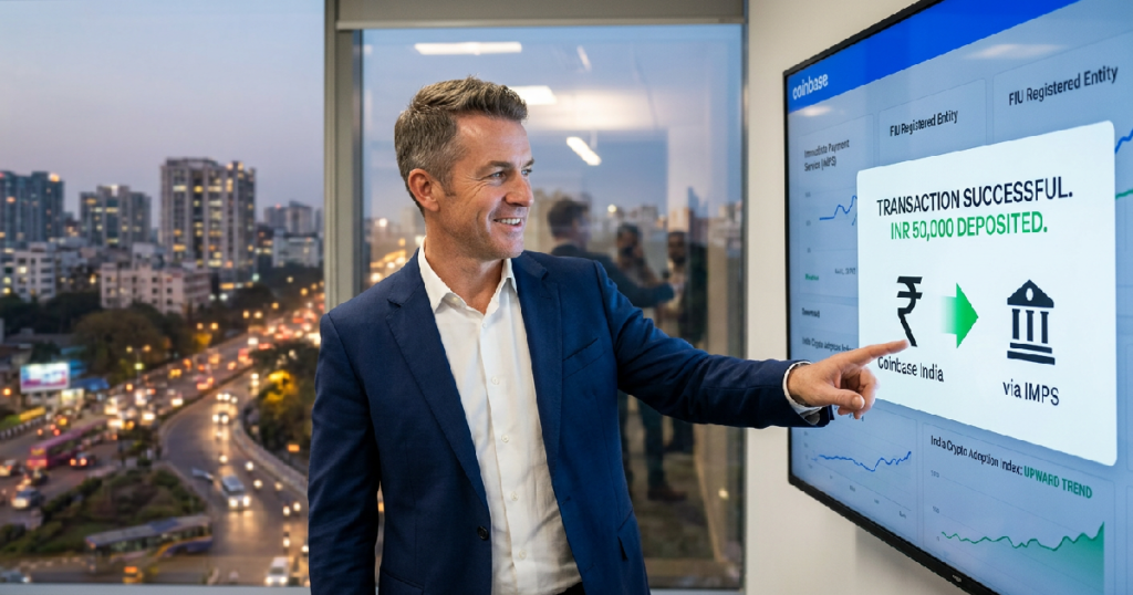 John O'Loghlen confirms Coinbase launches direct INR deposits and withdrawals on June 1, 2026