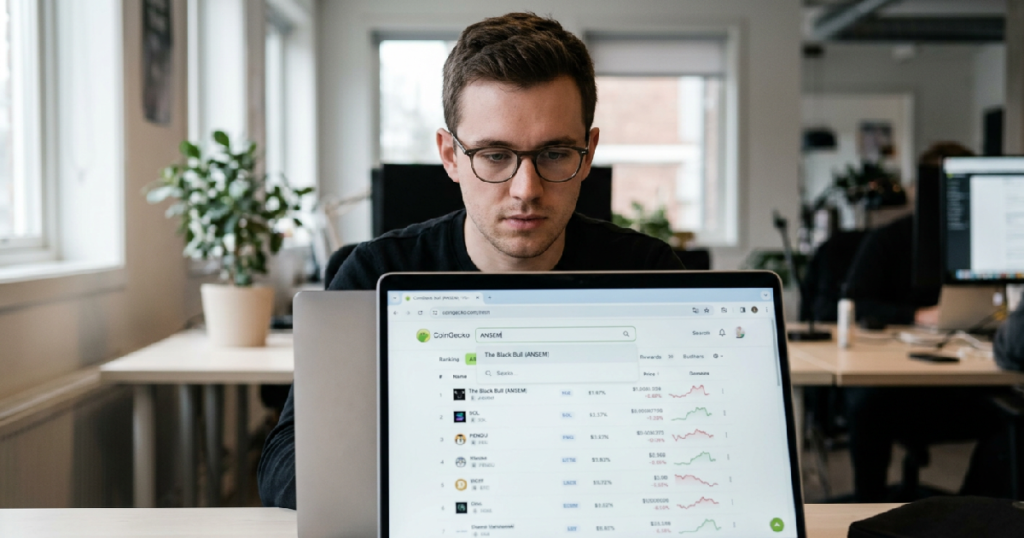 CoinGecko reveals Black: CoinGecko reveals The Black Bull (ANSEM) tops altcoin search list