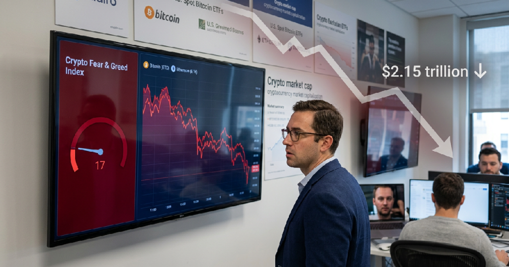 Crypto market cap declines 1.63% to $2.15 trillion on June 24, 2026