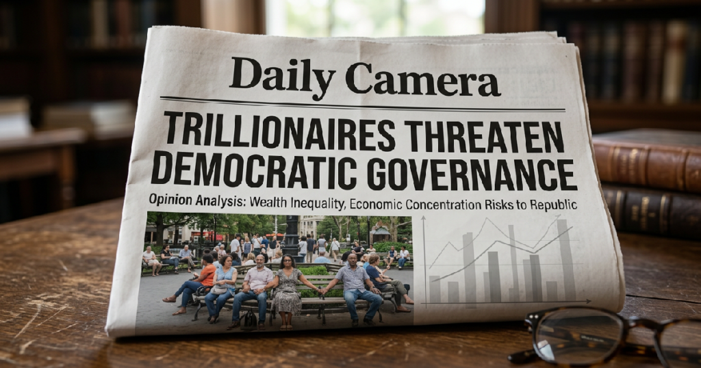 Daily Camera warns trillionaires threaten democratic governance