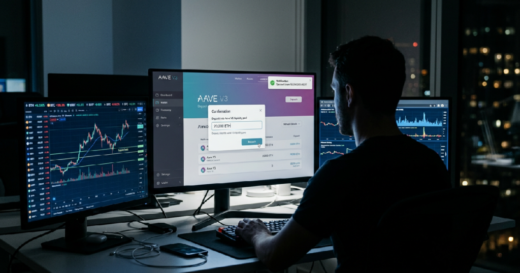 Dormant Ethereum whale deposits 20,000 Ether into Aave V3