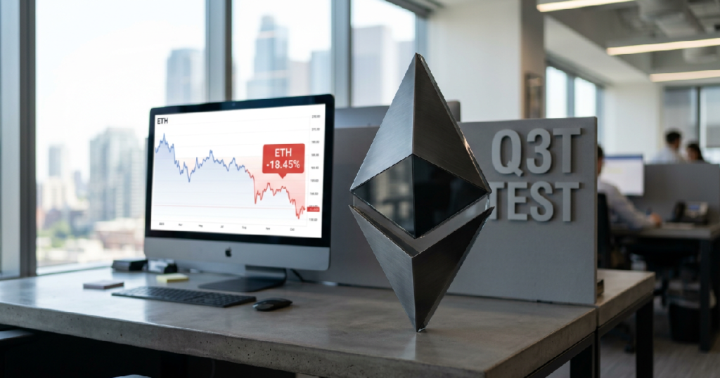 Ethereum faces historic third consecutive quarterly loss in Q3 2026