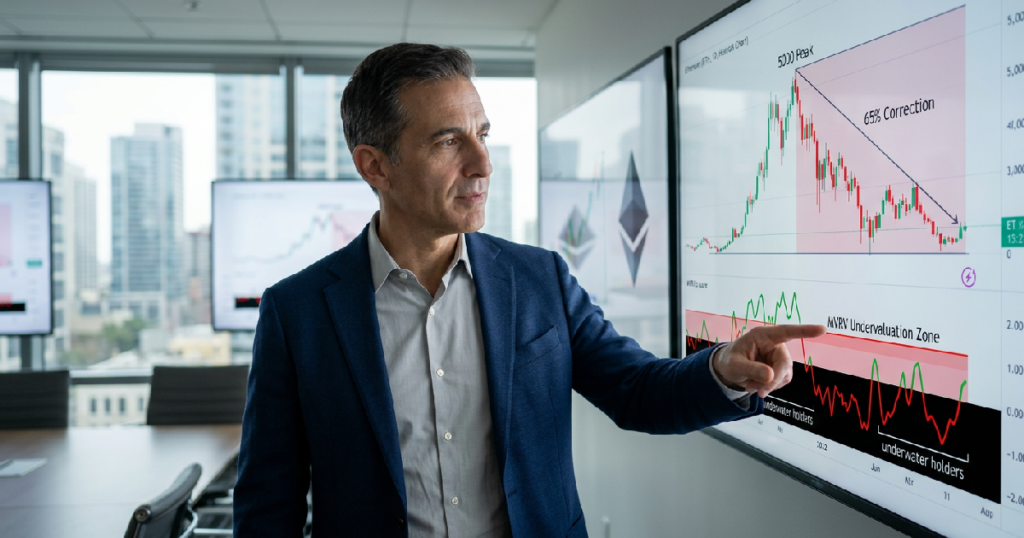 Ethereum valuation: Alex Carchidi reveals Ethereum's 65% drop puts it in rare undervaluation zone