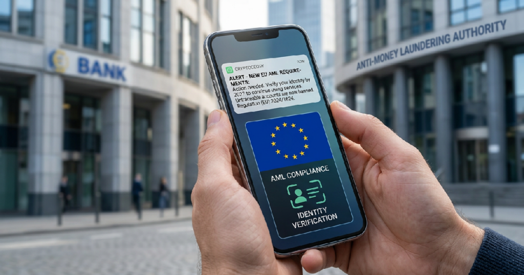 EU new AML laws crypto: European Union confirms ban on untraceable digital asset accounts by 2027