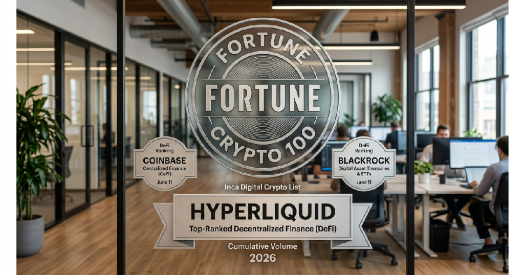 Fortune names Hyperliquid top DeFi platform on June 11