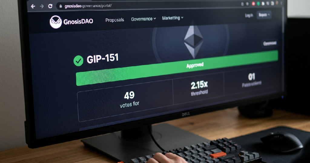 GnosisDAO treasury redemption: GnosisDAO token holders approve GIP-151 for $109 million treasury redemption