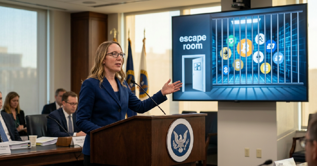 Hester Peirce calls out agency's crypto enforcement strategy in farewell speech