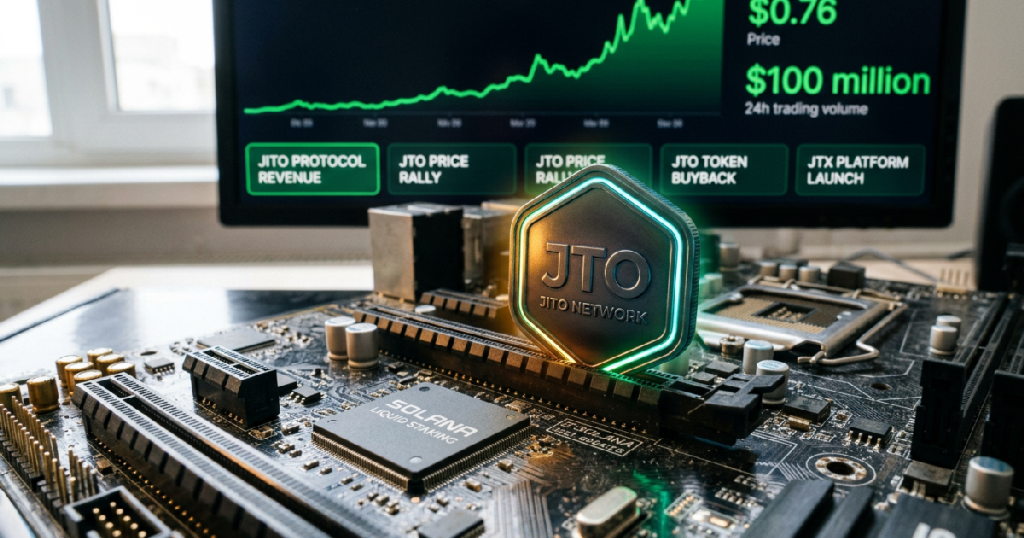 Jito networks JTO: Jito network's JTO token gains 12% in 24 hours amid $100 million trading volume
