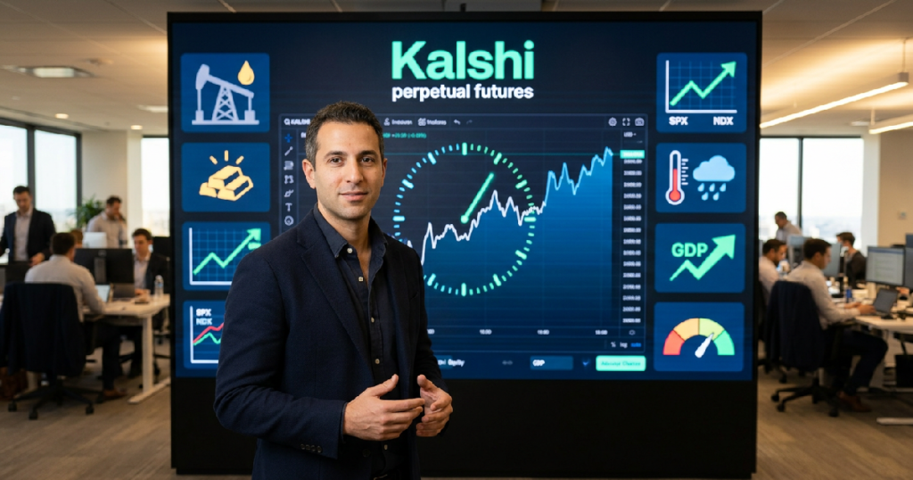 Kalshi CEO Tarek Mansour confirms plans to expand perpetual futures beyond crypto Kalshi CEO Tarek Mansour confirms plans to expand perpetual futures beyond crypto