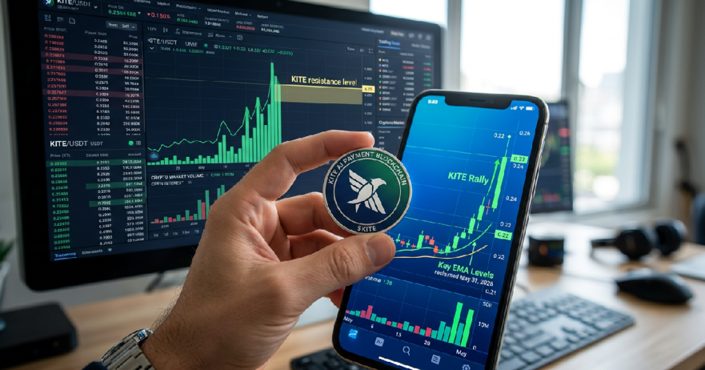 KITE crypto gains 10% reclaiming key EMA levels on May 31, 2026