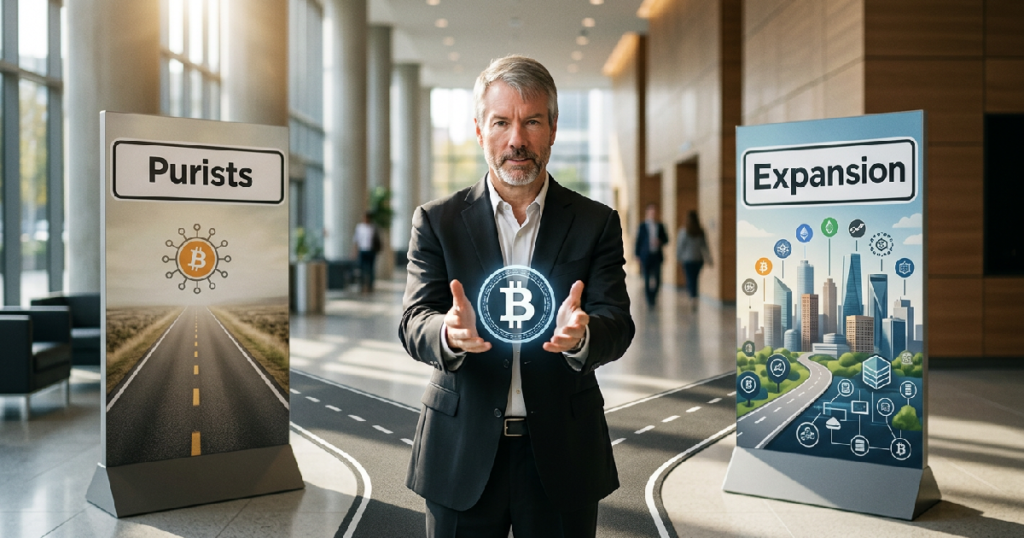 Michael J. Saylor calls for Bitcoin unity amid fee market debate