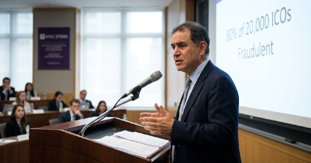 Professor Nouriel Roubini calls 80% of 20,000 ICOs fraudulent