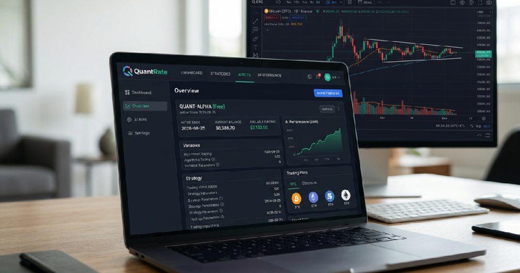 QuantRate launches free AI crypto trading bot on June 25, 2026