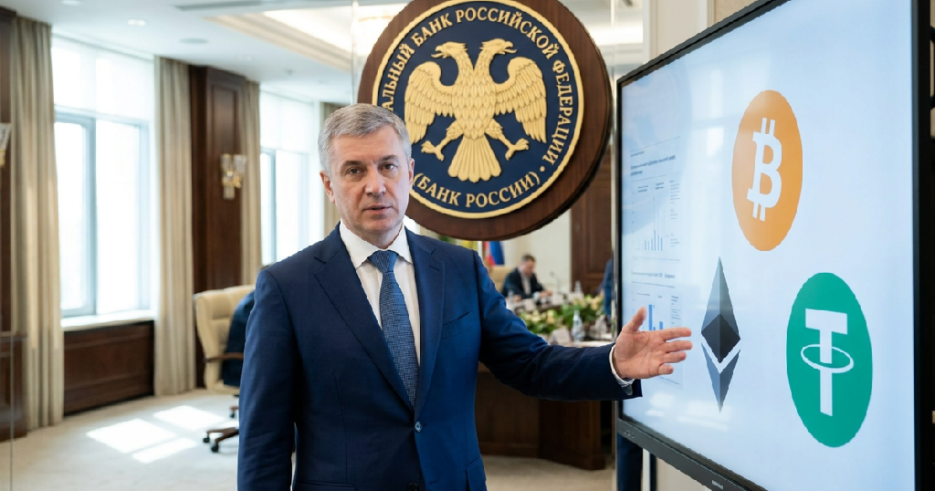Vladimir Chistyukhin confirms Russia limits retail crypto to Bitcoin, Ethereum, Tether by 2026