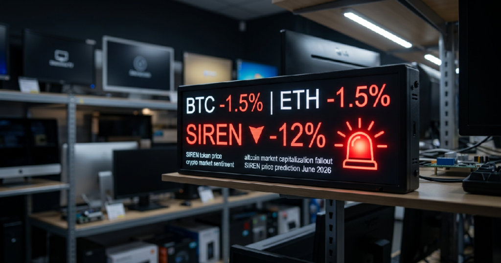Siren token loses 12% in 24 hours, signaling bull trap after 27% surge