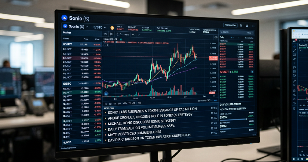 Sonic Labs suspends 47.6 million S token issuance, daily volume surges 558%