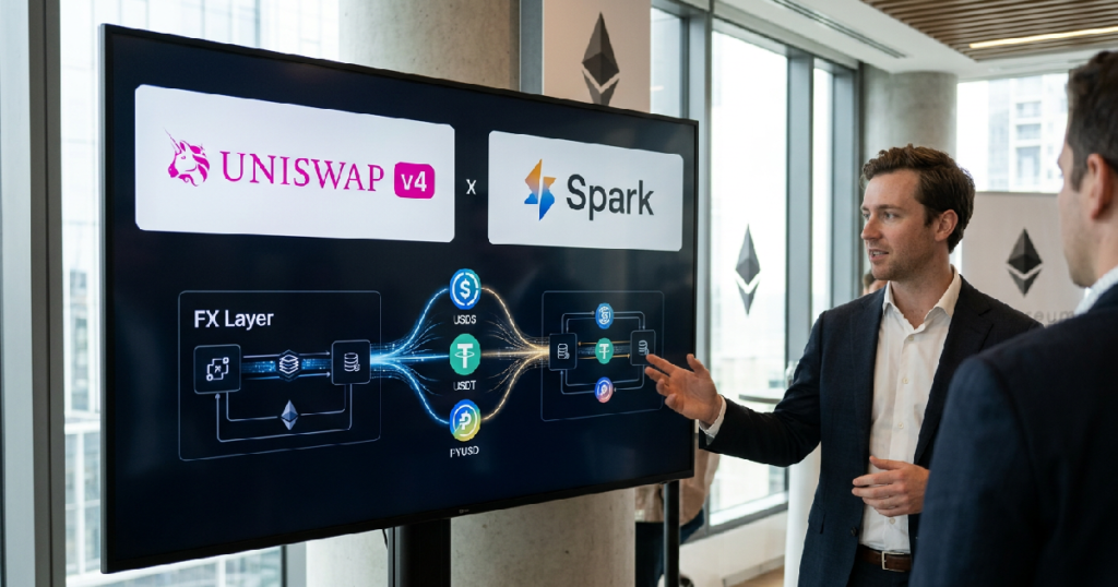 Spark Uniswap FX Layer stablecoin liquidity: Spark and Uniswap launch stablecoin FX system with $150M liquidity migration