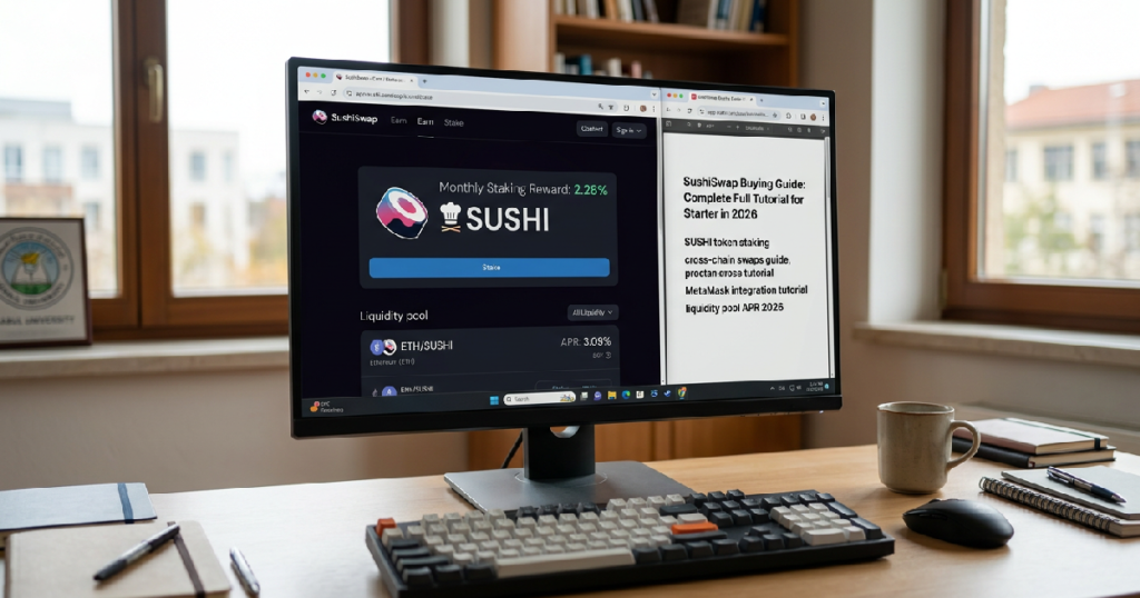 SushiSwap Buying Guide: 2026 SushiSwap guide details 2.28% monthly staking, 3.09% APR on Ethereum pools