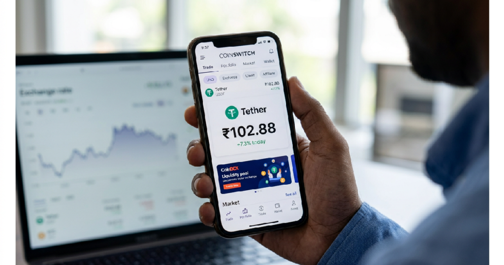 Tether reaches 10288: Tether reaches ₹102.88 as local price climbs 7% to 10% above dollar peg
