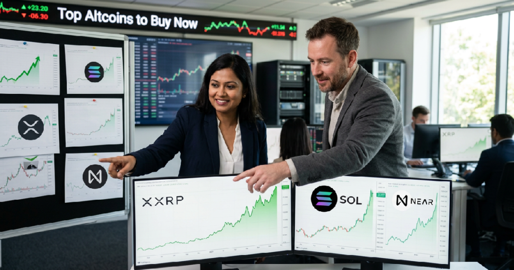 Debashree Patra and Jamie Coutts name XRP, Solana, Near Protocol as top picks for June 2026 Debashree Patra and Jamie Coutts name XRP, Solana, Near Protocol as top picks for June 2026