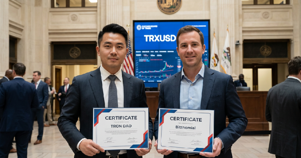TRON DAO and Bitnomial announce physically-settled listing for US market